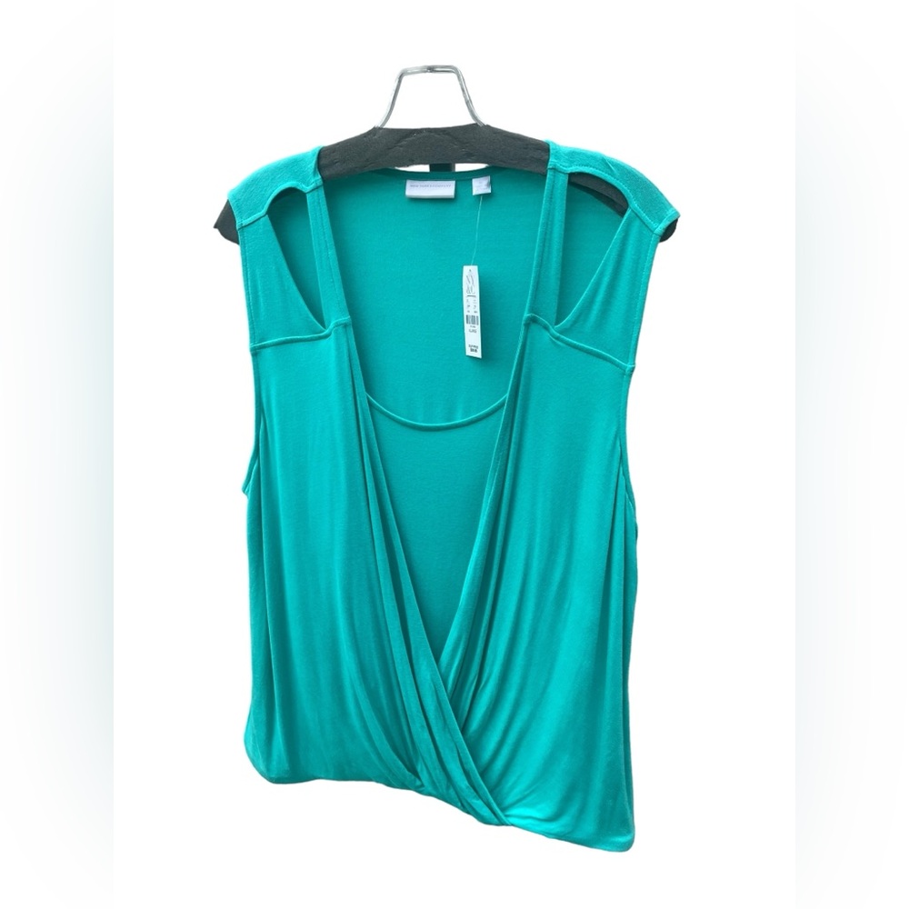 New York & Company aqua Sleeveless